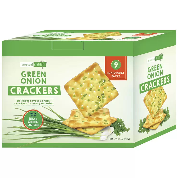 Tropical Fields Green Onion Crackers (80 g x 9 pk)