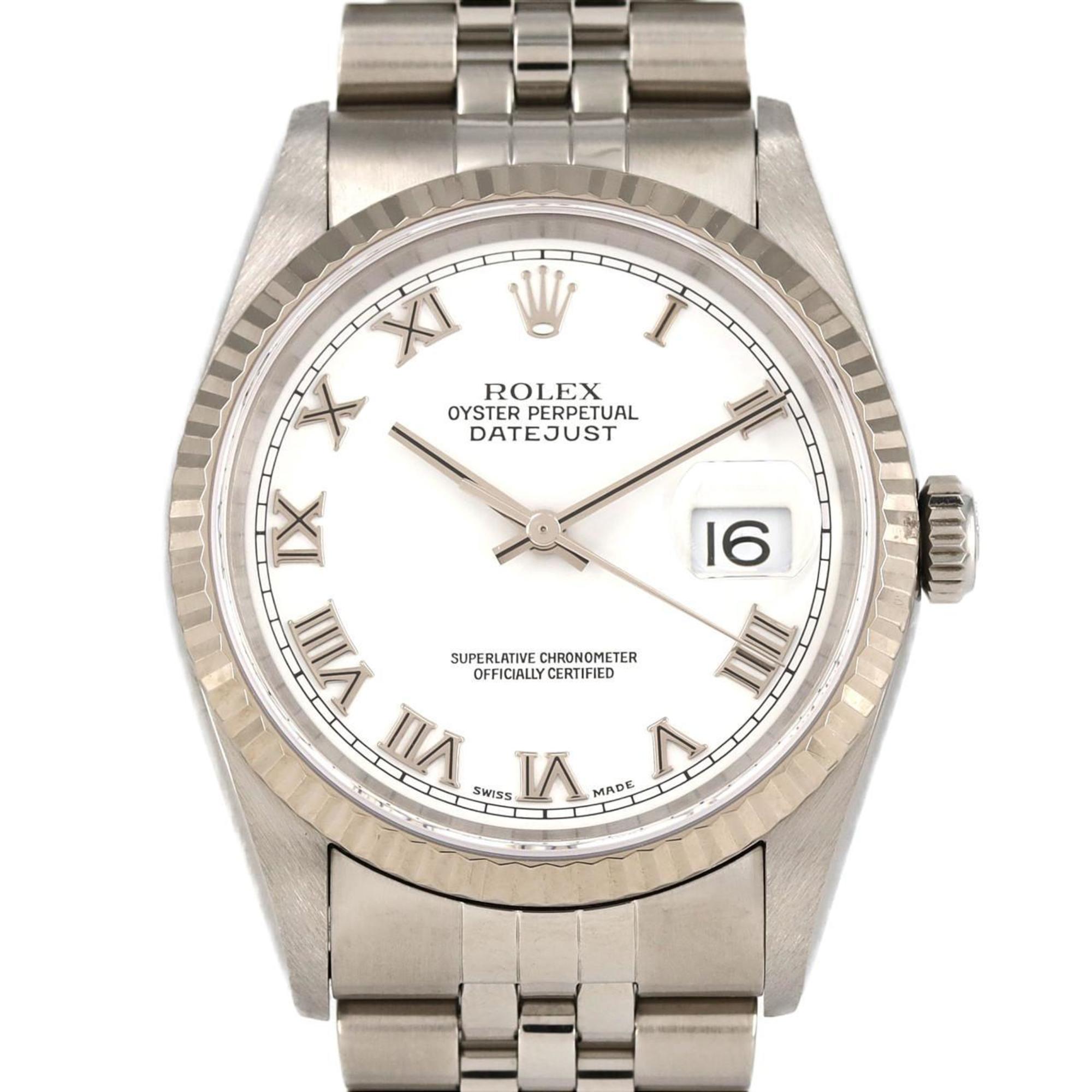 Pre-Owned Rolex Datejust 16234 SSxWG Automatic Watch P-Serial