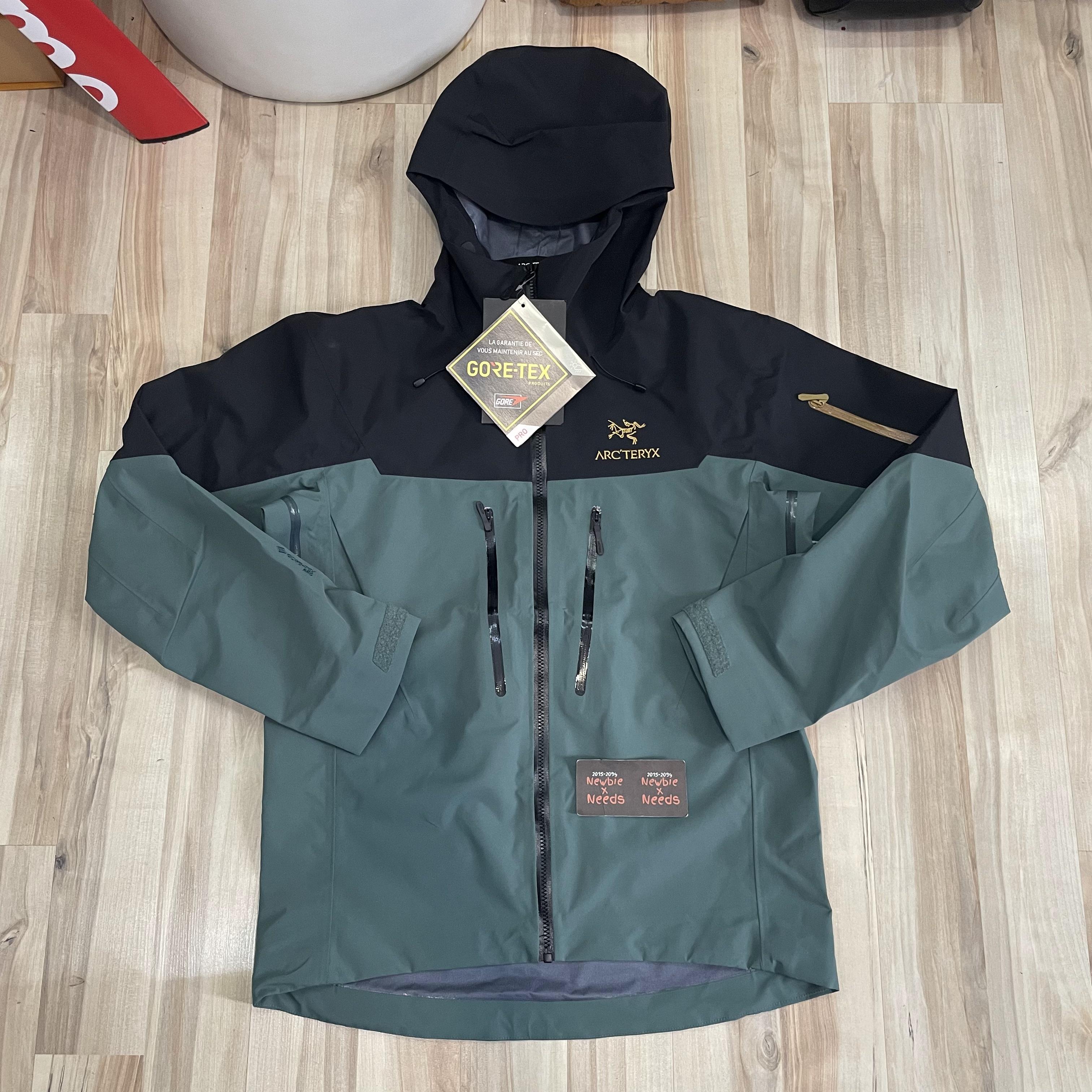 Arcteryx Alpha SV Jacket Black-Green/ Jaket Arcteryx