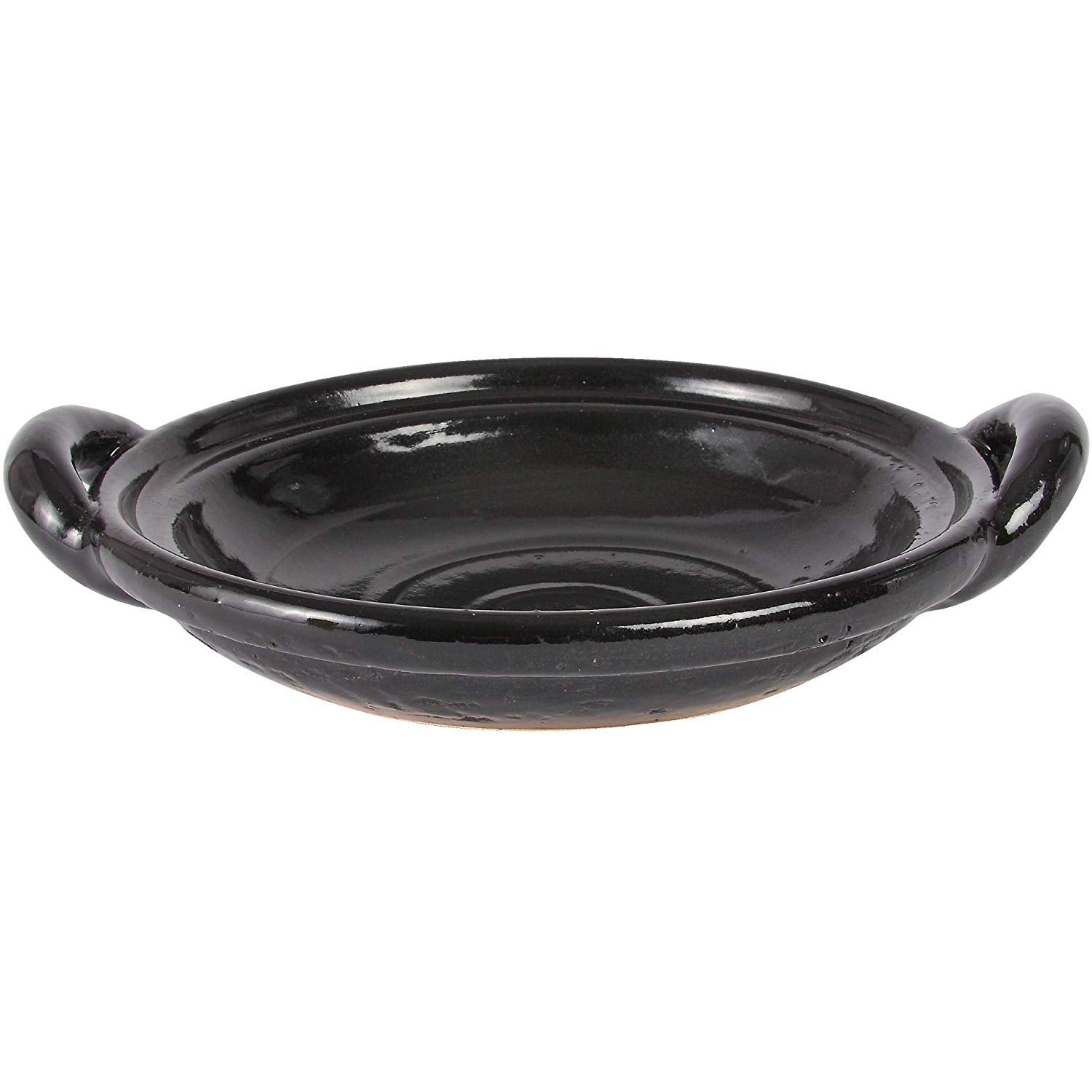Haseen NCT-15 Ceramic Plate, Black, Small, Direct Fire Safe, Microwave, Oven Safe, Empty Firing