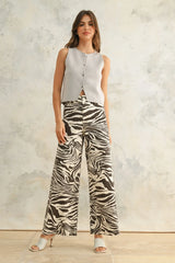 The Wildside Denim Pant - Brown Zebra