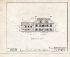 Historic Pictoric : Blueprint HABS NJ,14-MORTO,2- (Sheet 3 of 27) - Colonel Jacob Ford Jr. House, 230 Morris Street, Morristown, Morris County, NJ