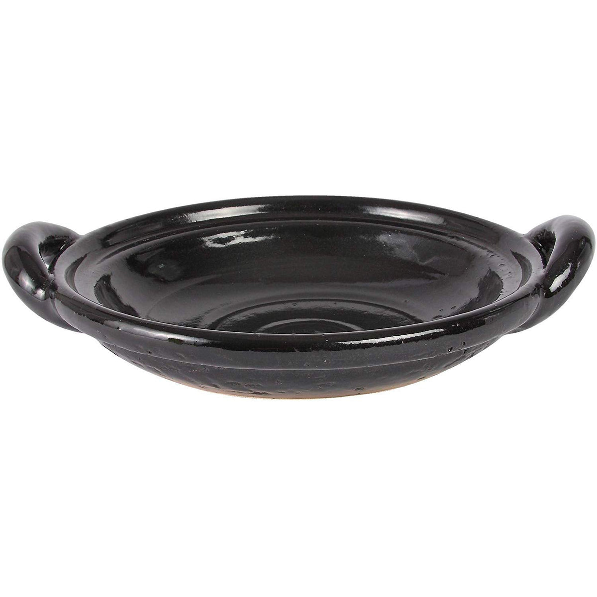 Haseen NCT-15 Ceramic Plate, Black, Small, Direct Fire Safe, Microwave, Oven Safe, Empty Firing