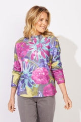 Cozy Bloom Roll Neck Sweater by Escape
