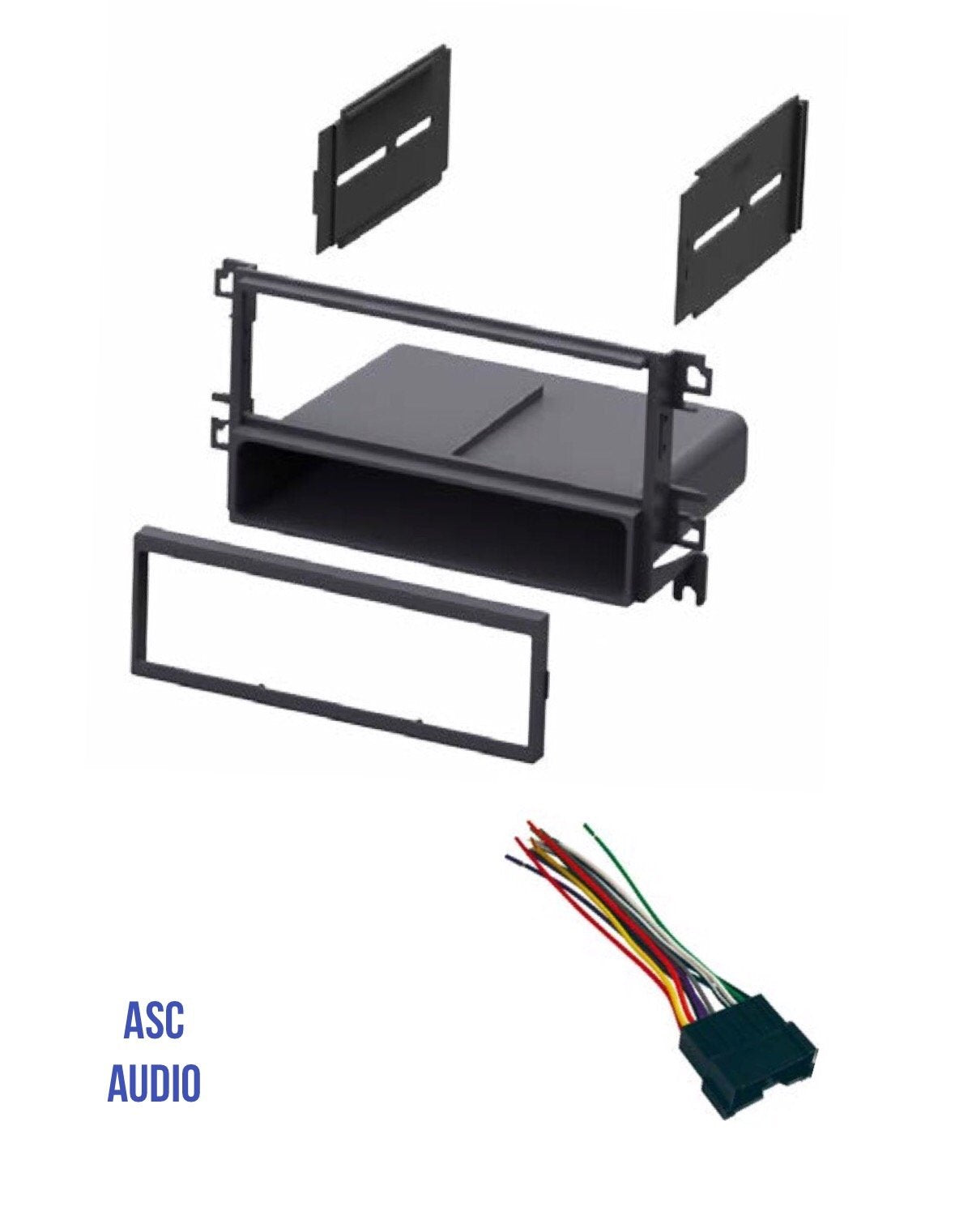 [Australia - AusPower] - ASC Car Stereo Radio Dash Kit and Wire Harness for installing a Single Din Radio for some 2001 - 2006 Hyundai Elantra, 2001 - 2006 Hyundai Santa Fe, 2002 - 2005 Hyundai Sonata, 2003-2008 Tiburon