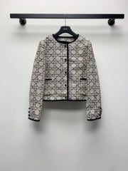 CD 25 Plaid Jacket Set Beige Mix Black 261589